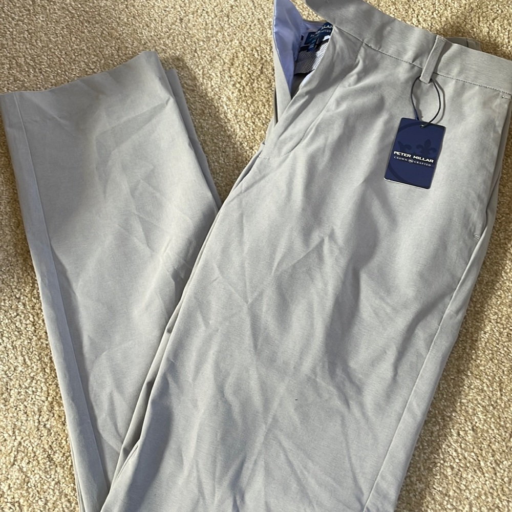 Peter Millar light gray slacks size 33/32 new WITH TAGS never worn
